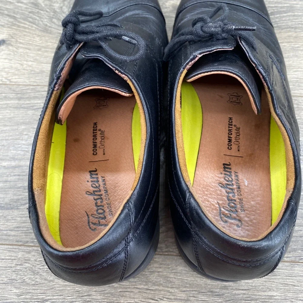 Florsheim Cap Toe Oxford Mens Size 11D Black Leather Comfortech 12138-001
